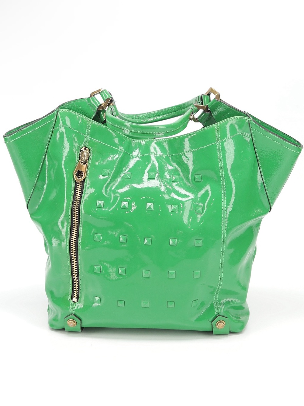 Oryany Green Patent Tote Bag Rare